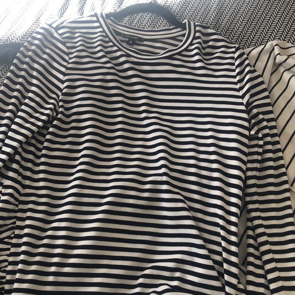 Stella dot Striped Ruffle Pullover - Picture 2 of 5